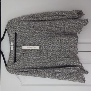 NWT Mustard Seed Black/White Sweater